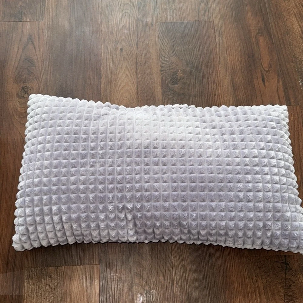 Square Design Accent Pillow Size 13 x 24 Color Lavender
